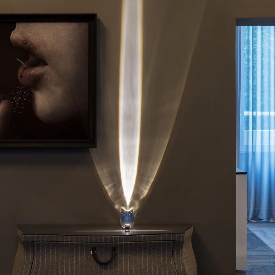 Binnen kristallen LED tafellamp