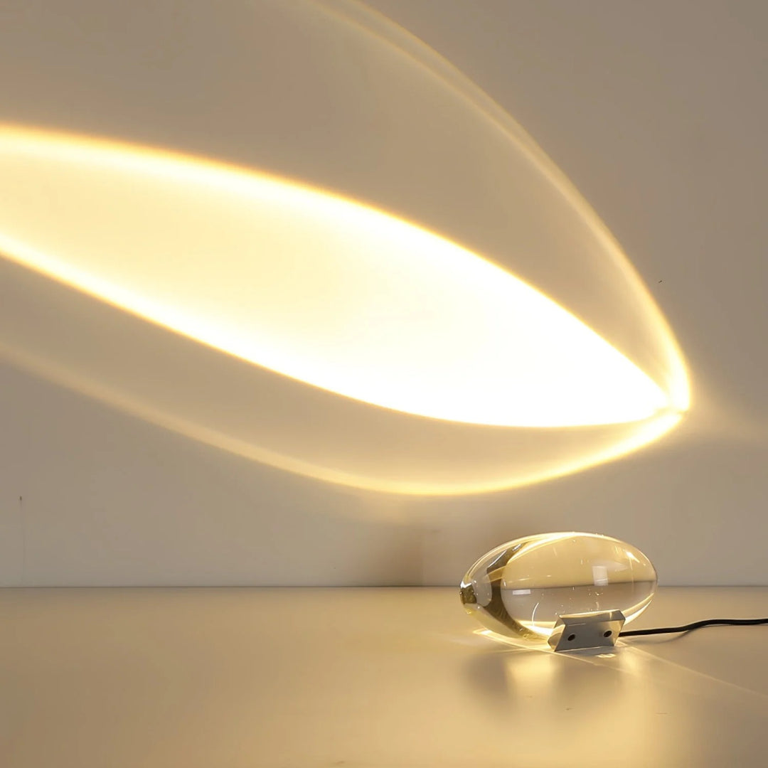 Binnen kristallen LED tafellamp