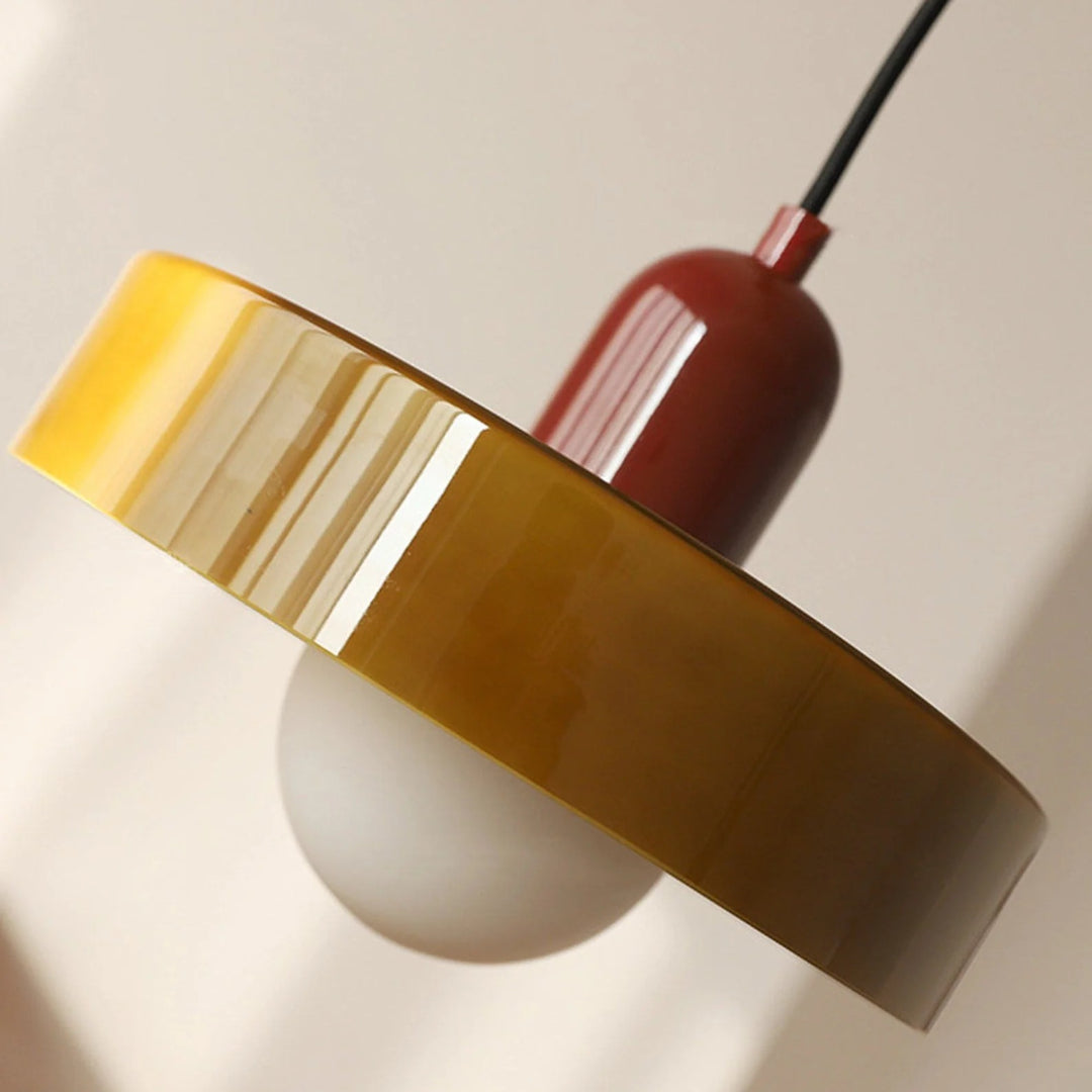 Retro glazen drievoudige hanglamp