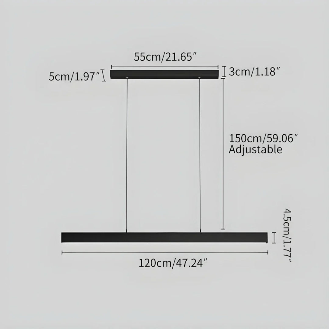 Minimalistische Lineaire LED Hanglamp