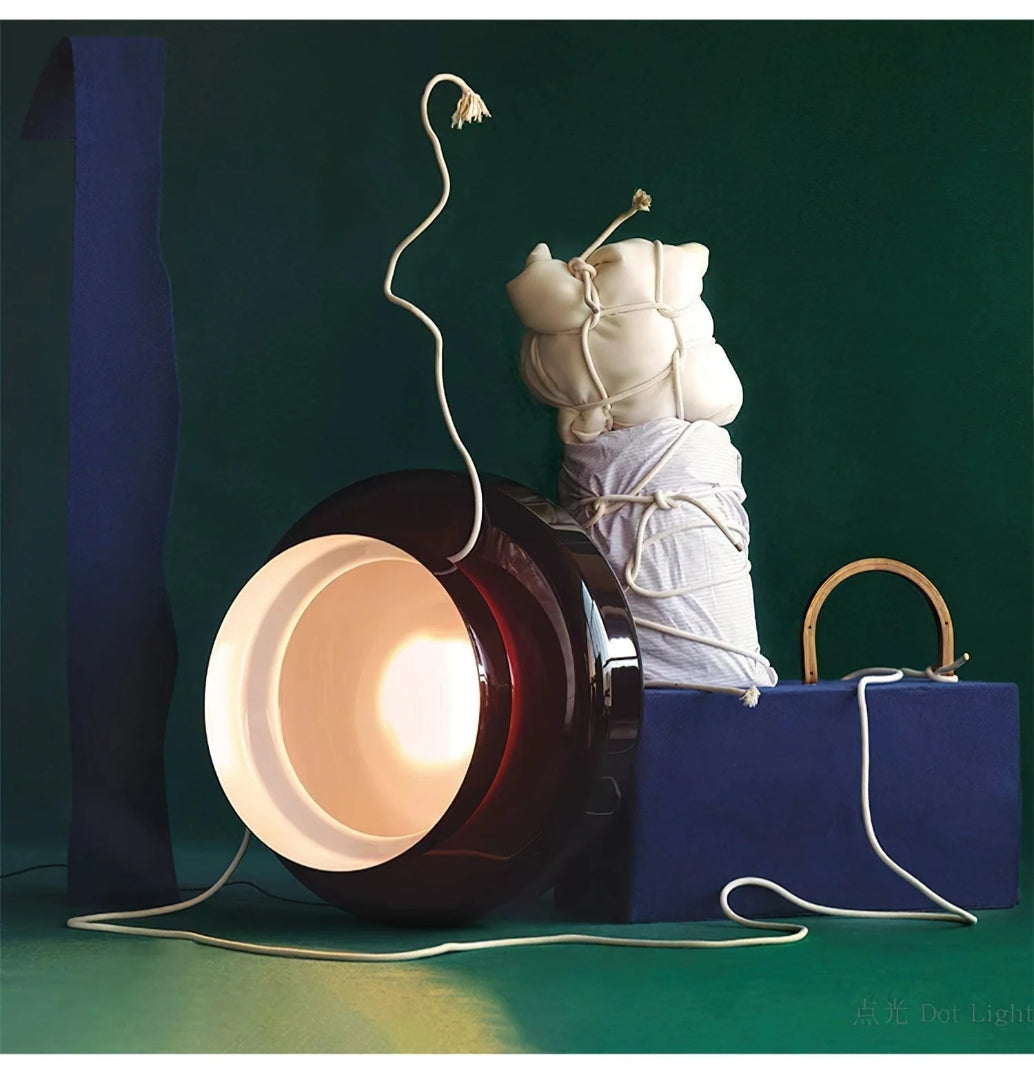 Moderne Amber Glazen Hanglamp