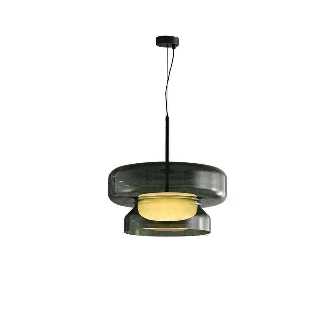 Moderne Amber Glazen Hanglamp
