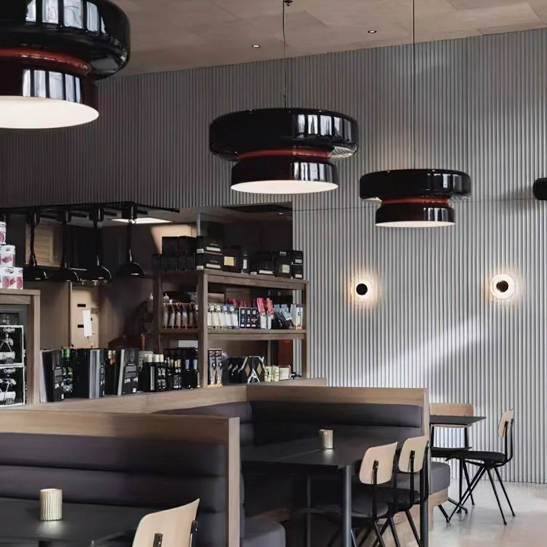 Moderne Amber Glazen Hanglamp