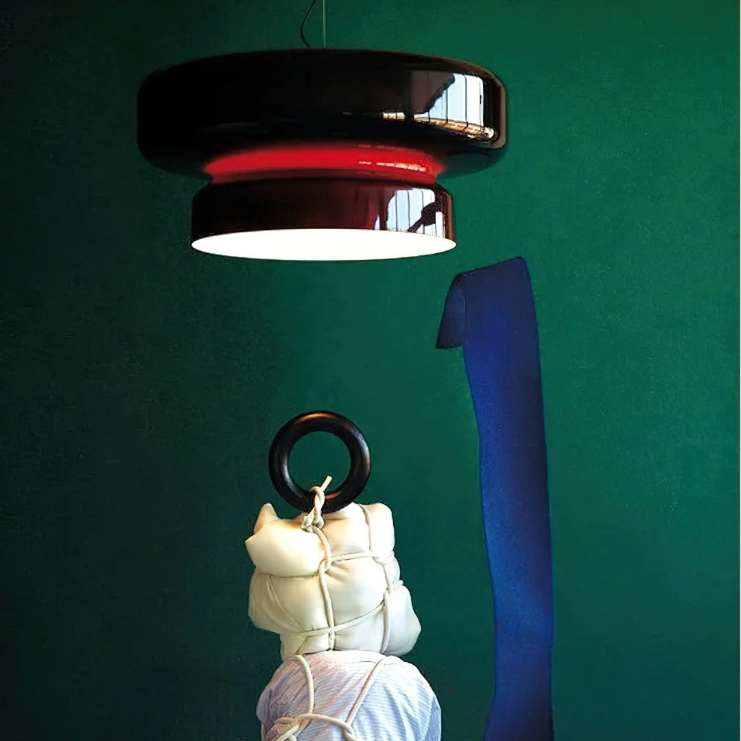 Moderne Amber Glazen Hanglamp