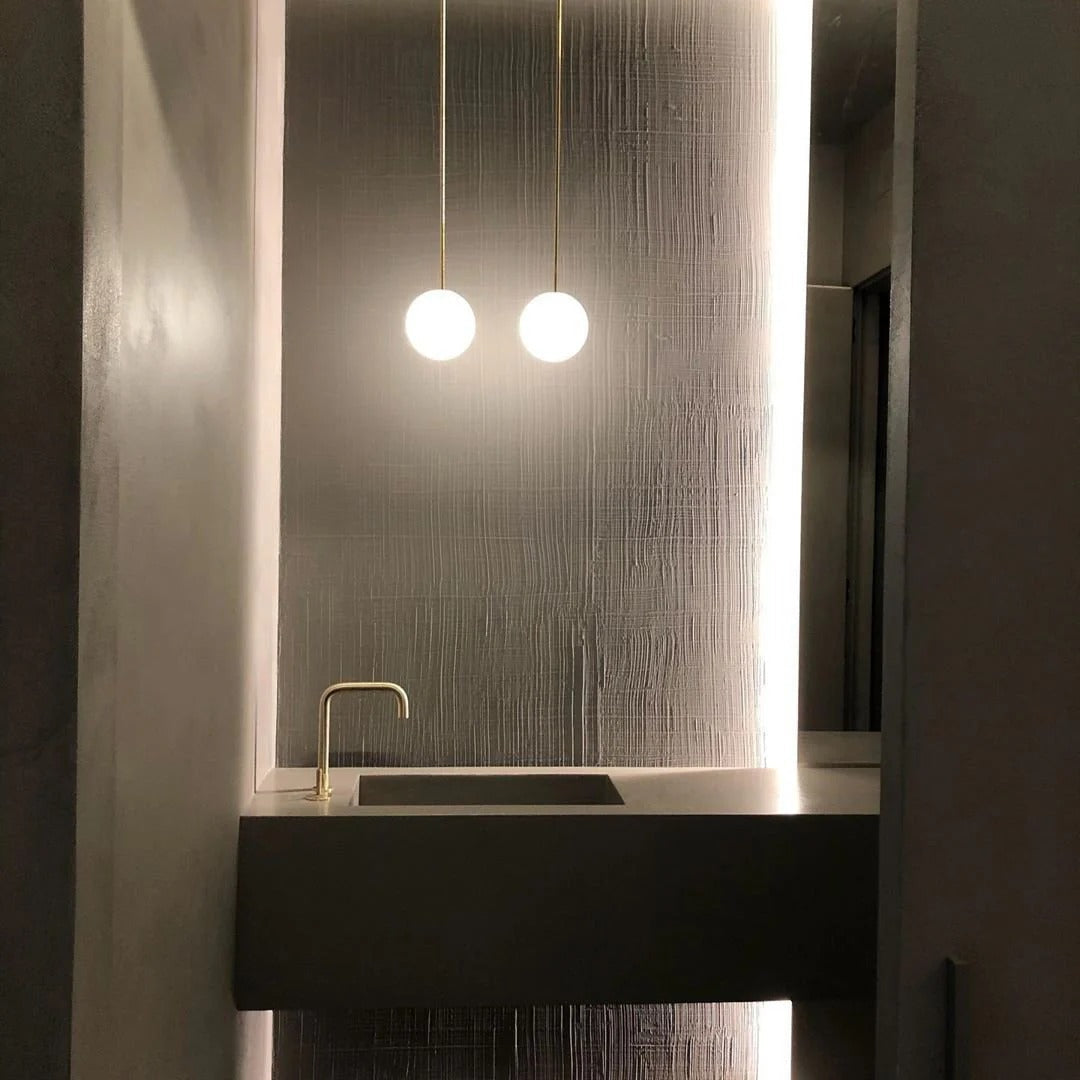 Minimalistische Ronde Glazen Hanglamp