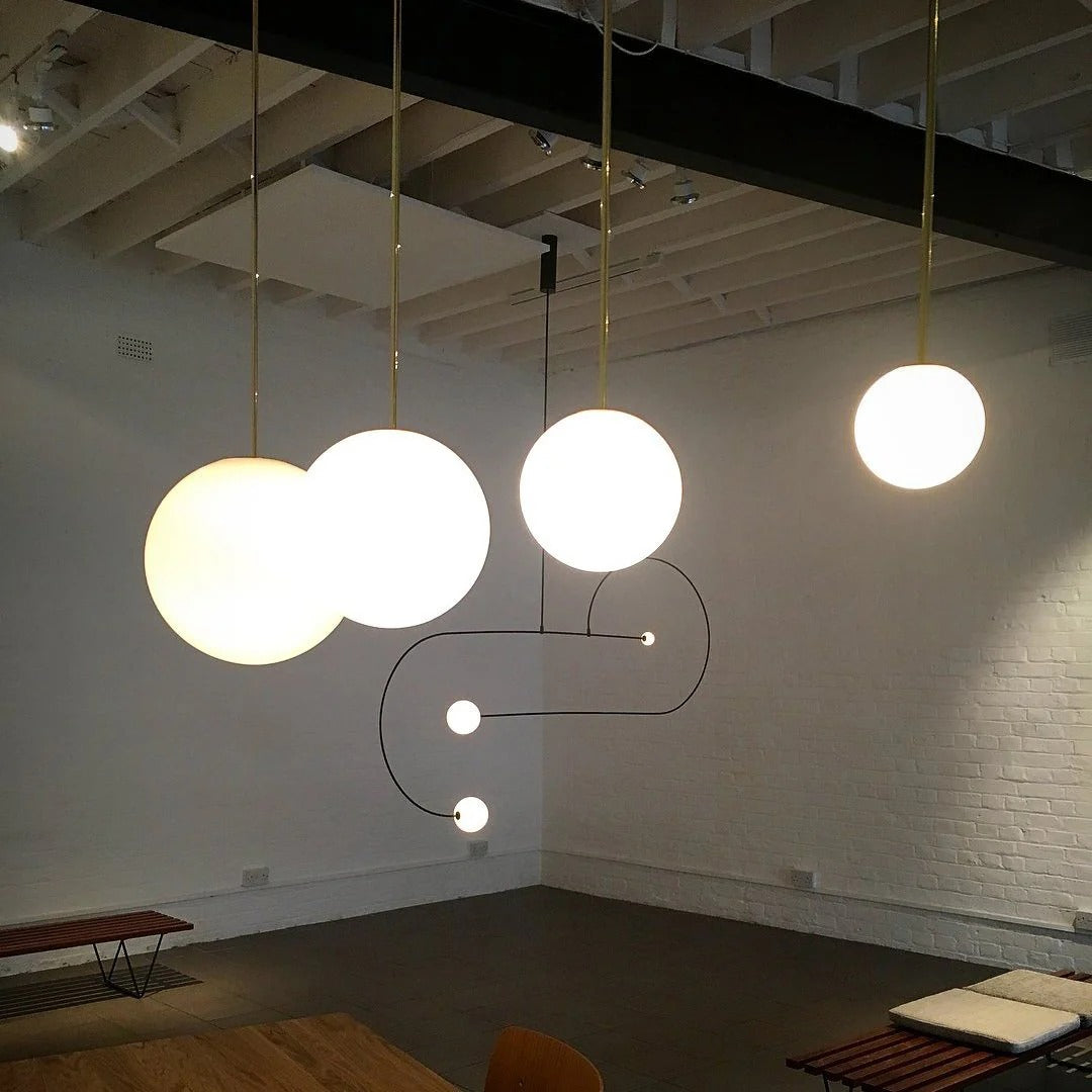 Minimalistische Ronde Glazen Hanglamp