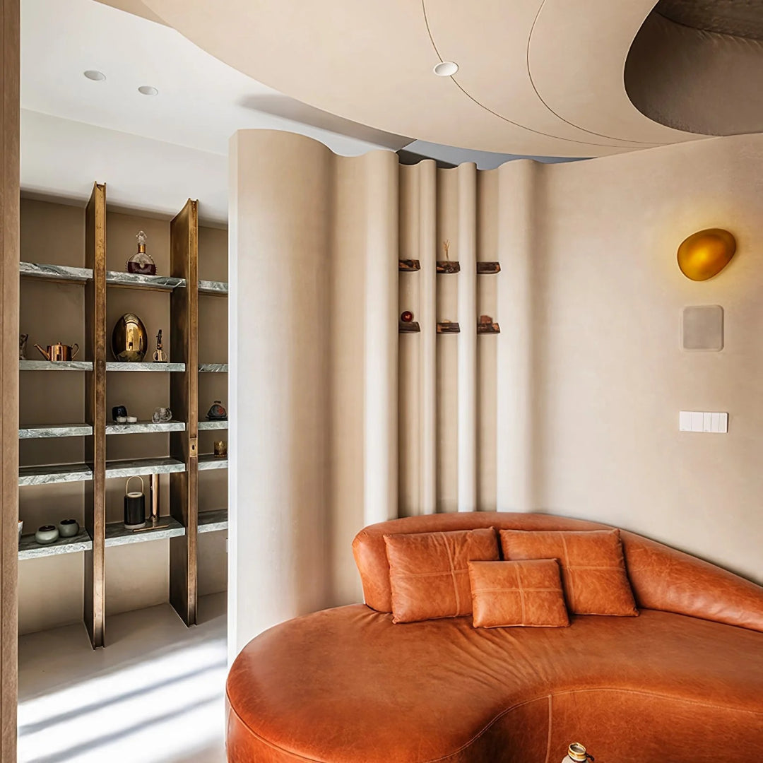 Ovale Glazen Wandlamp