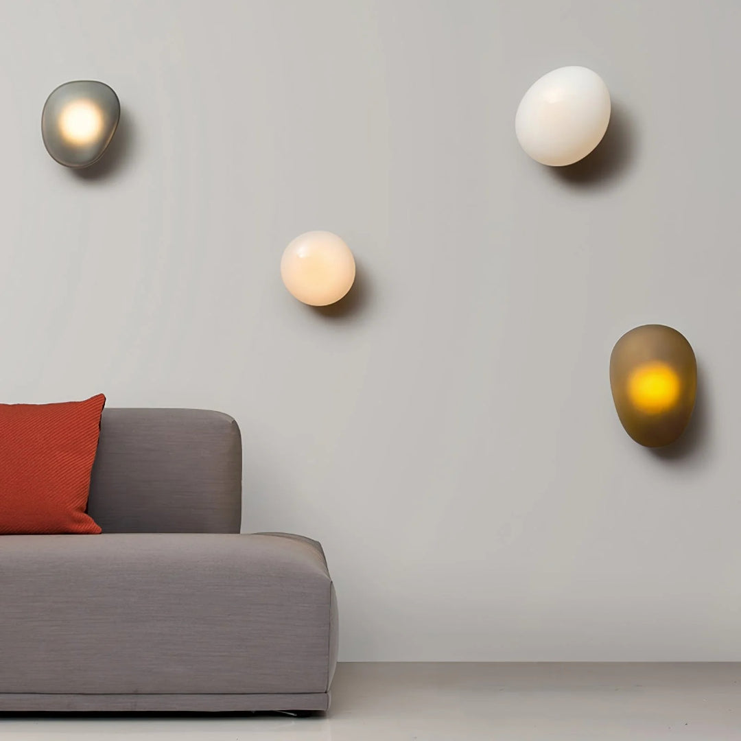 Ovale Glazen Wandlamp
