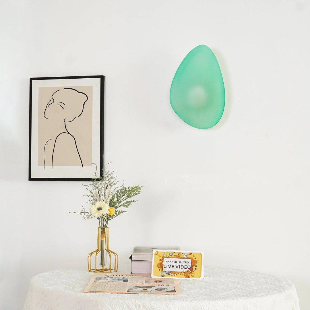 Ovale Glazen Wandlamp