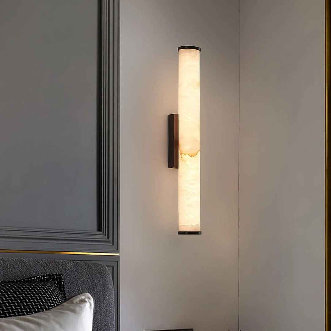Verticale Marmeren Wandlamp