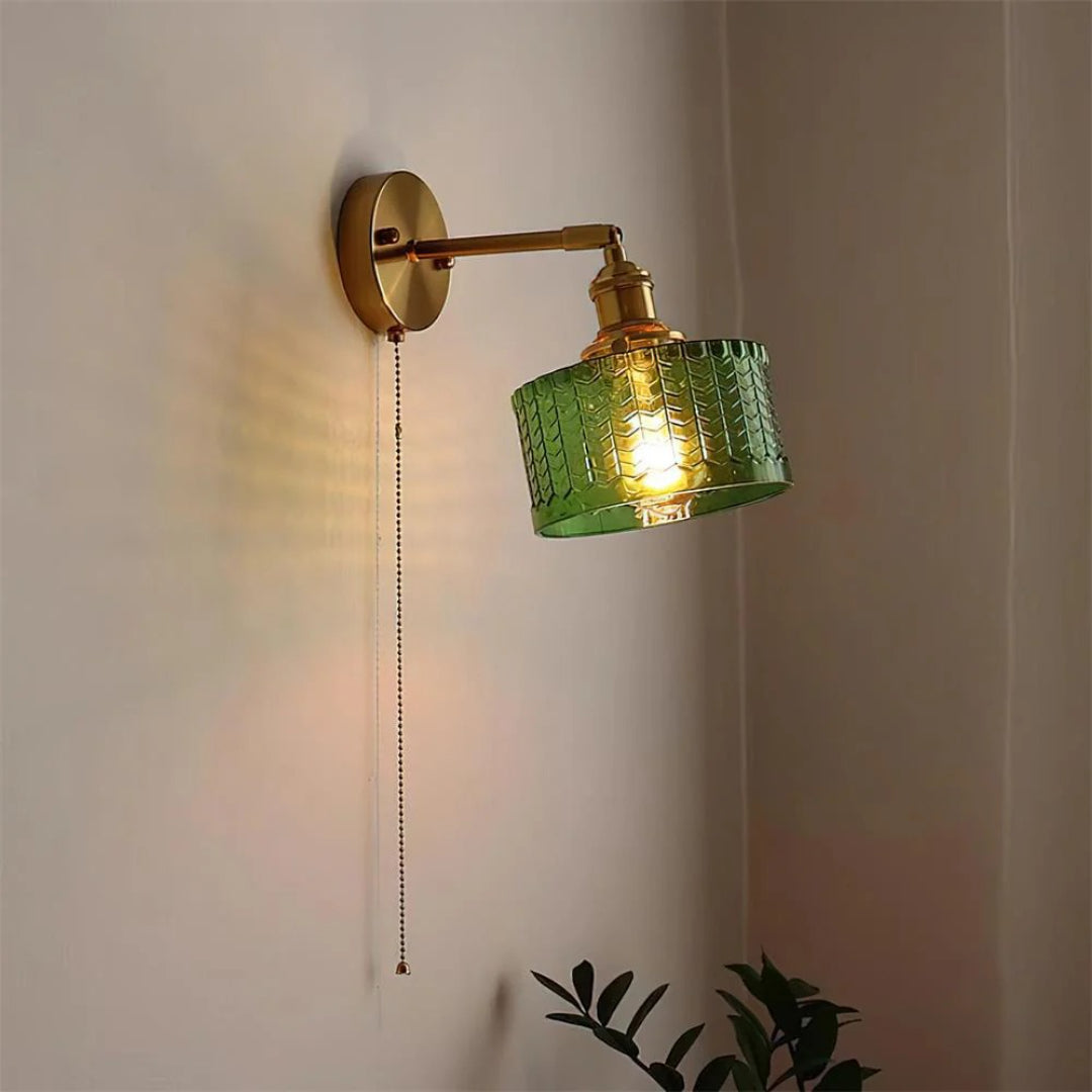 Getextureerde Glazen Wandlamp