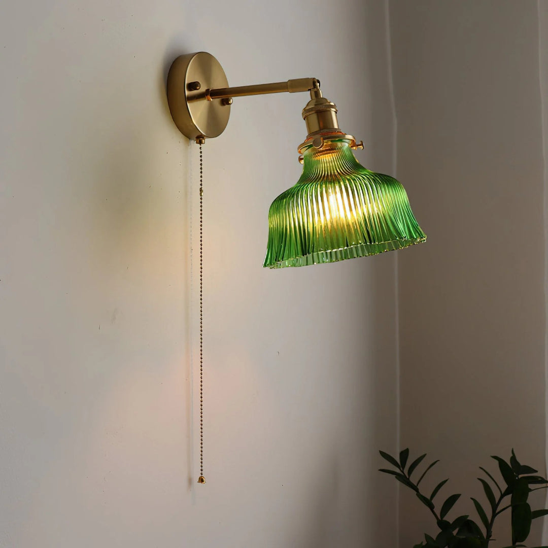 Getextureerde Glazen Wandlamp