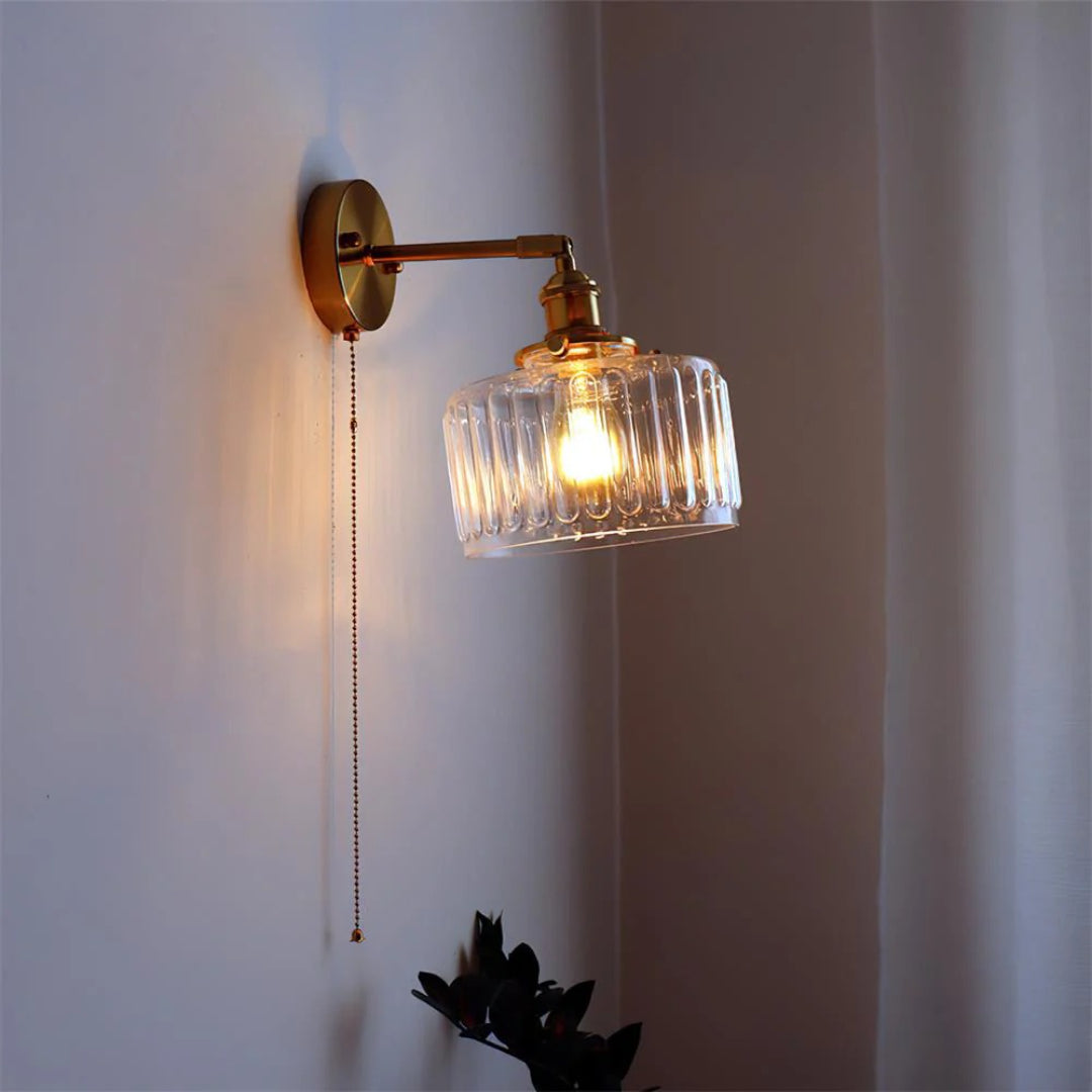 Getextureerde Glazen Wandlamp