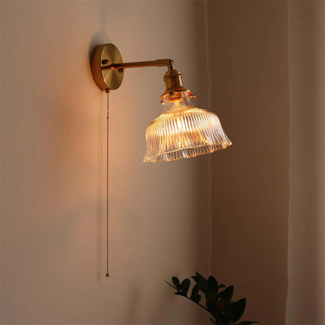 Getextureerde Glazen Wandlamp