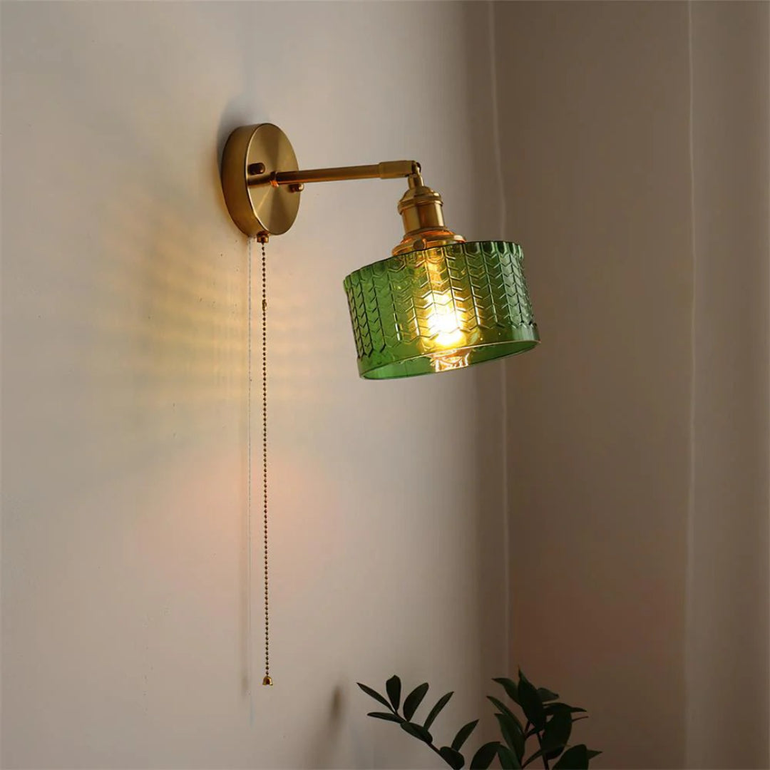 Getextureerde Glazen Wandlamp