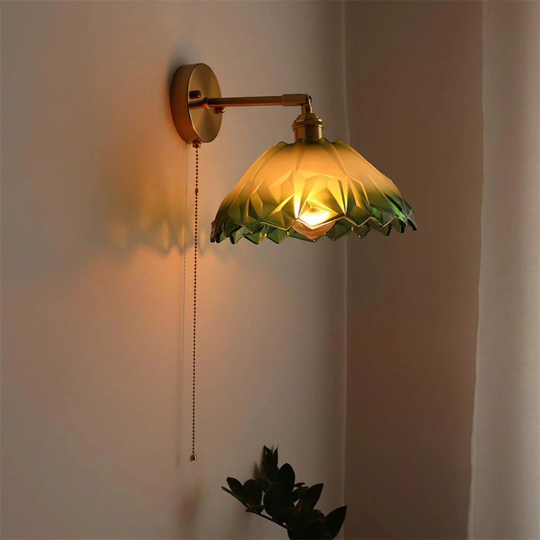 Getextureerde Glazen Wandlamp