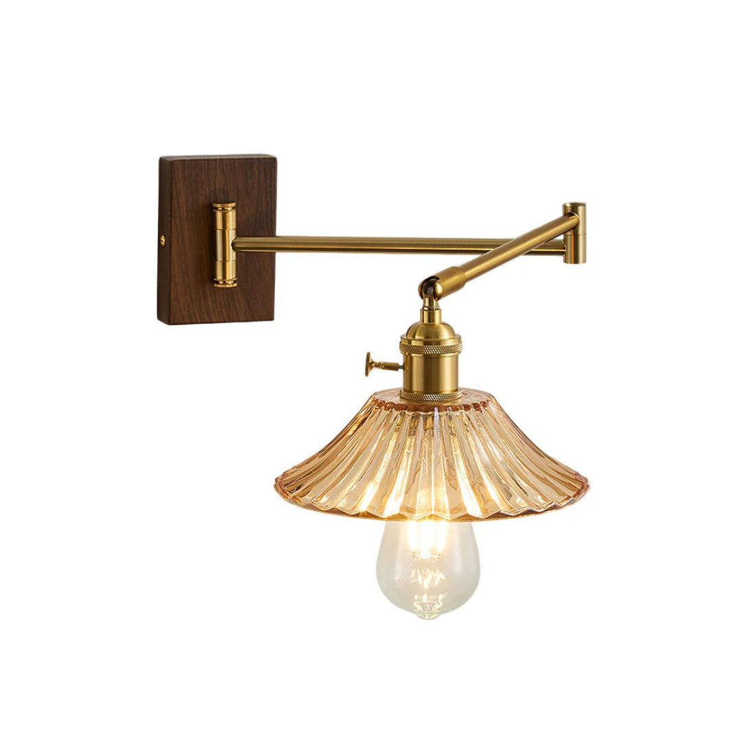 Industriële Glazen Wandlamp