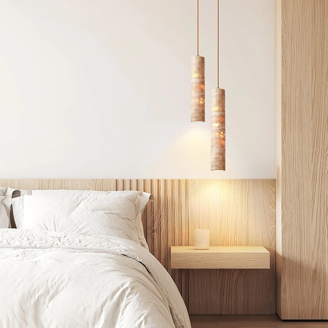 Cilinder Natuurstenen Hanglamp