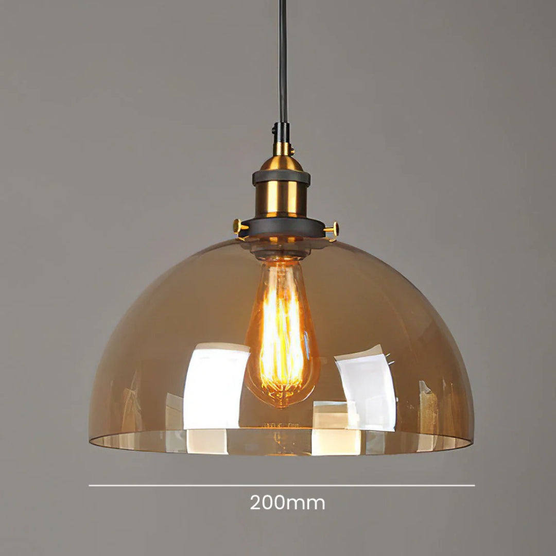 Industriële Glazen Hanglamp
