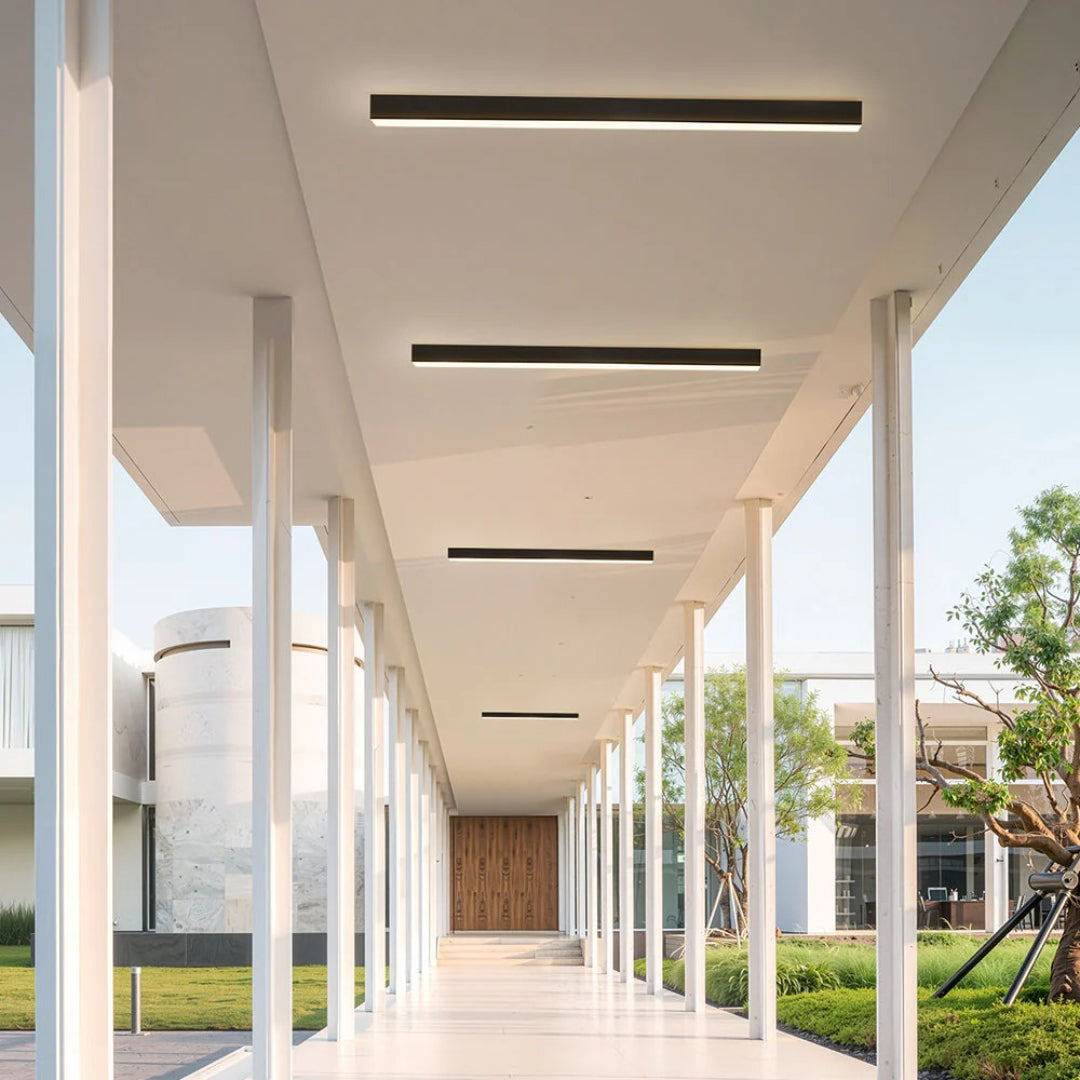 Minimalistische Lineaire Metalen Plafondlamp