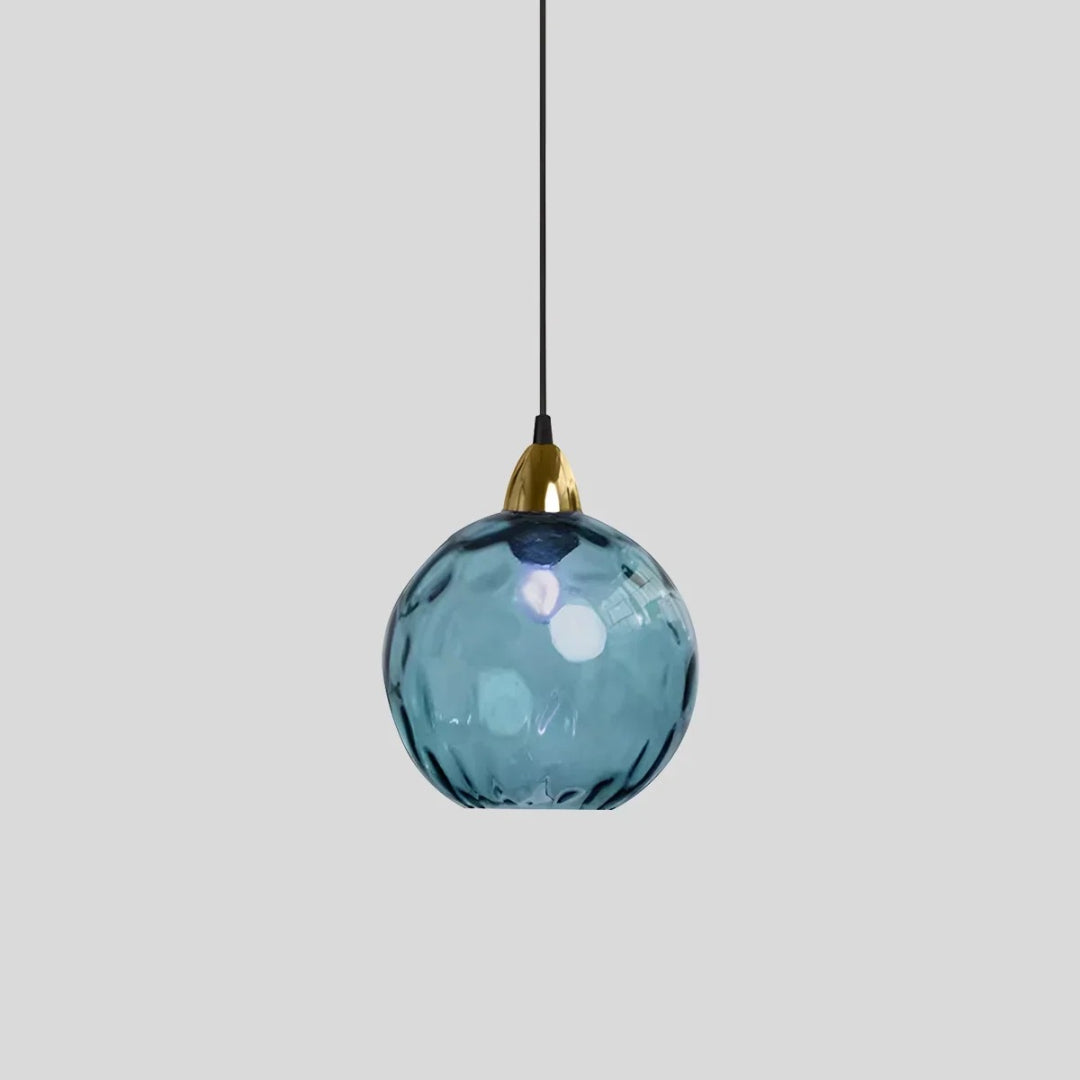 Hedendaagse Getextureerde Glazen Hanglamp