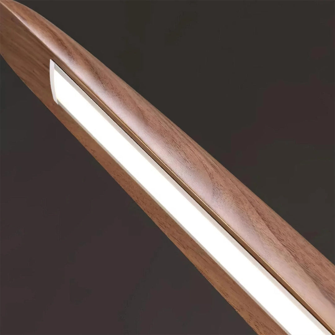 Japandi Houten Lineaire Hanglamp