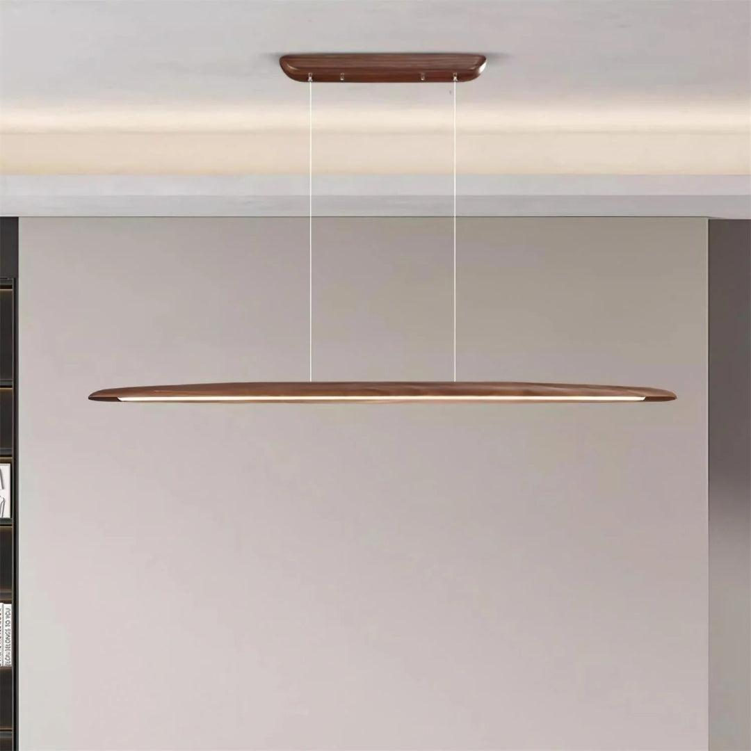 Japandi Houten Lineaire Hanglamp