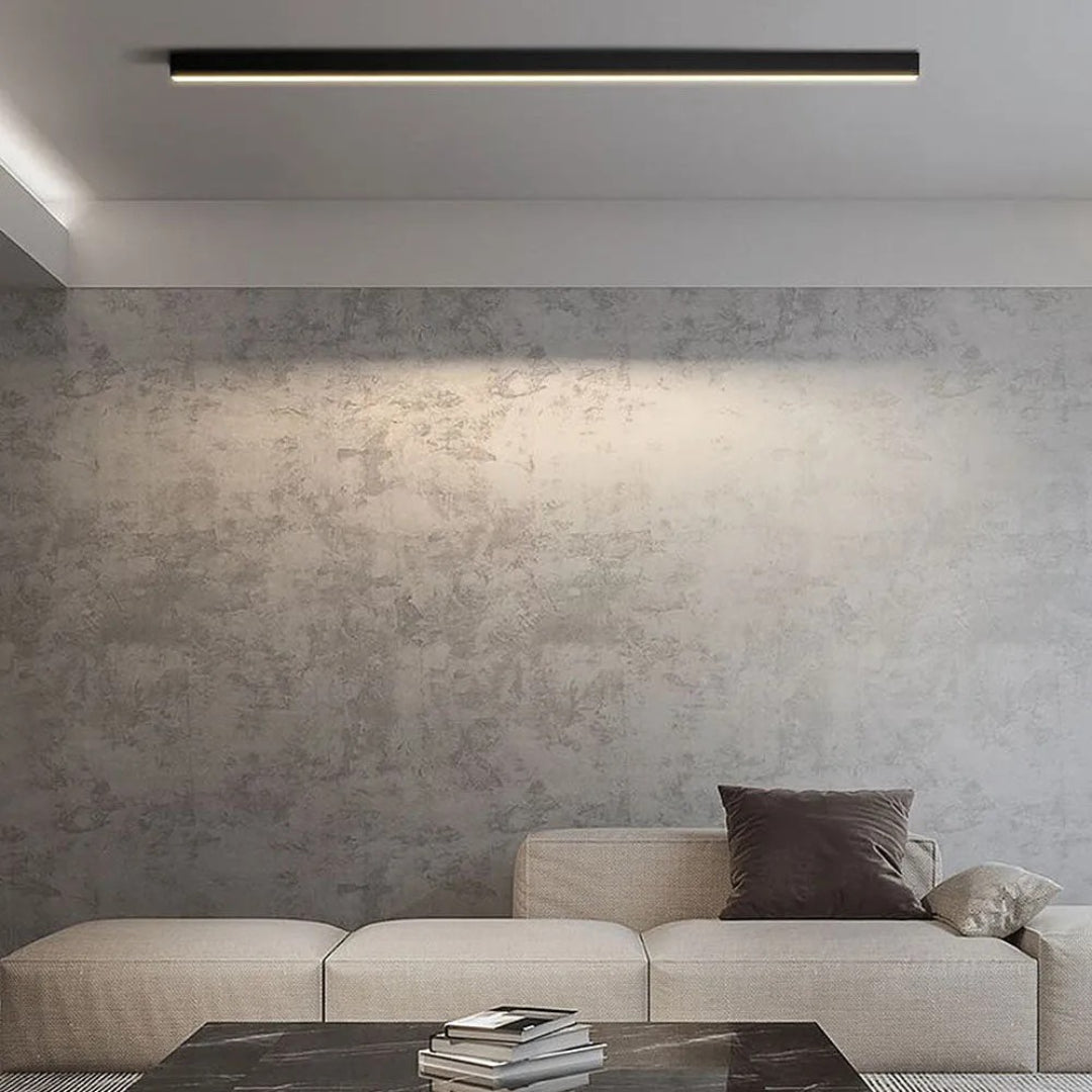 Minimalistische Lineaire Metalen Plafondlamp