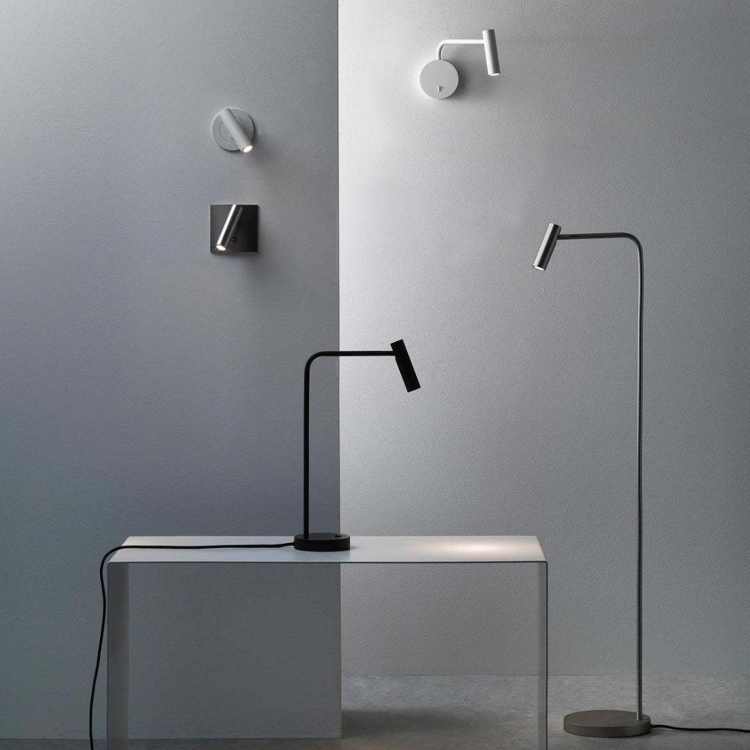 Verstelbare metalen leeslamp