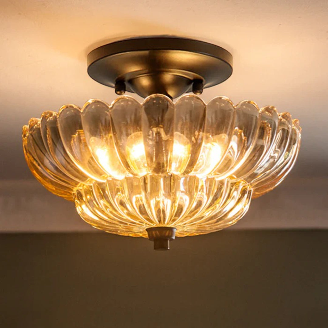 Vintage Glazen Plafondlamp