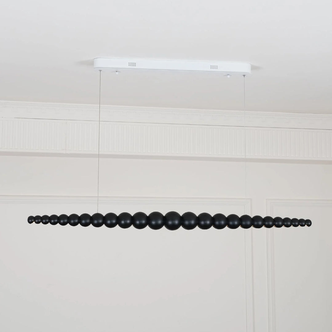 Minimalistische Houten Kralen Hanglamp