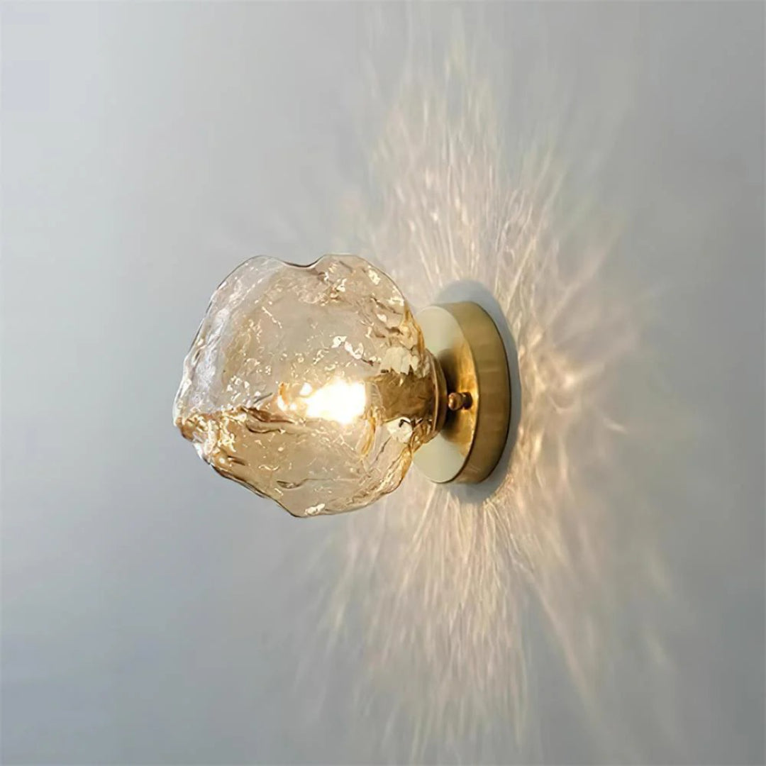 Amber Glazen Wandlamp