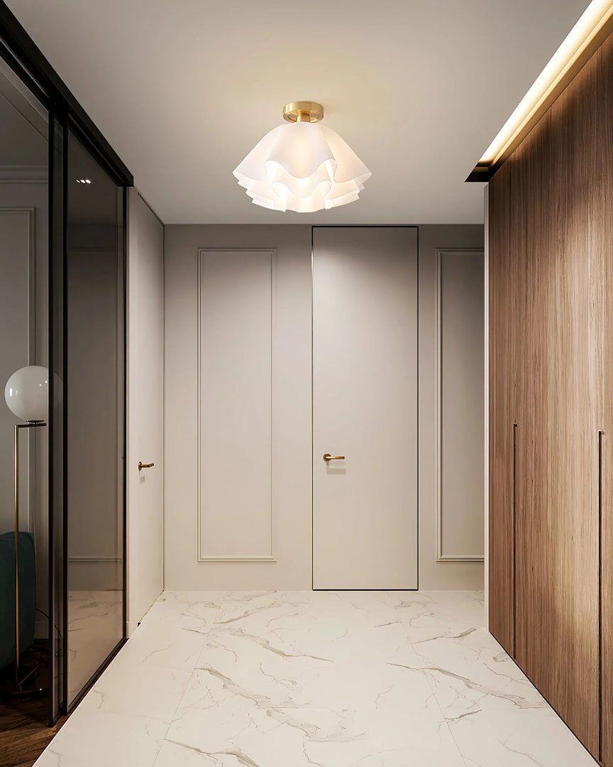 Bloemen Glazen Plafondlamp