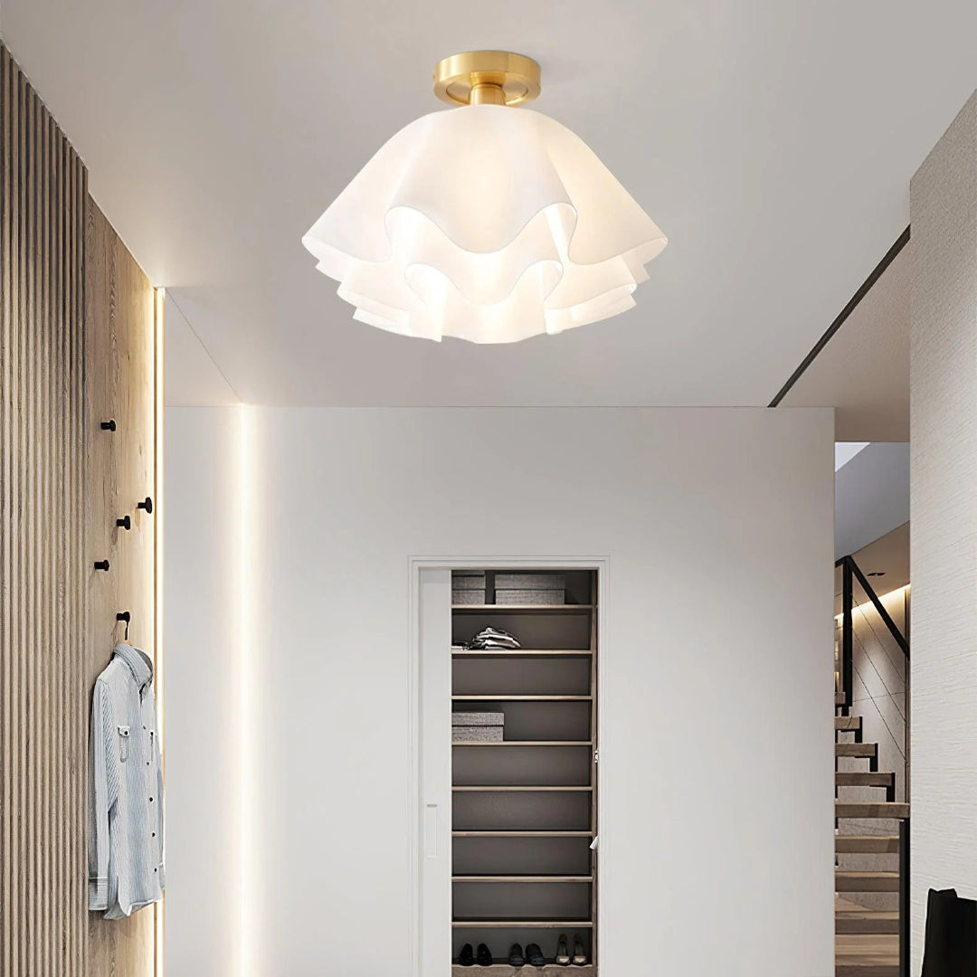 Bloemen Glazen Plafondlamp