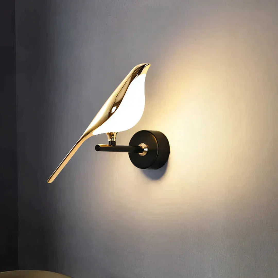 Eigentijdse Vogel LED Wandlamp