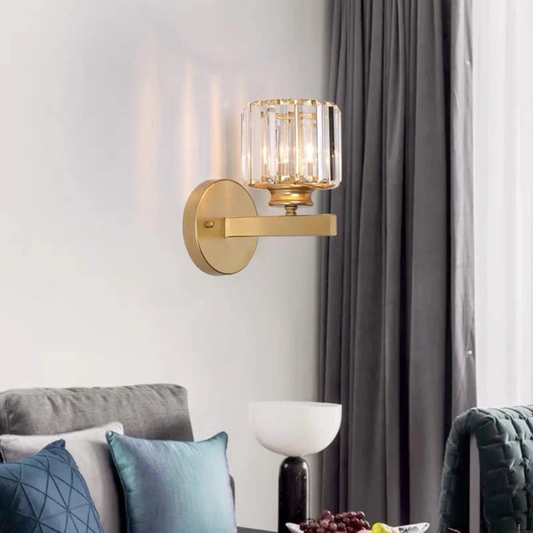Industriële Glazen Wandlamp