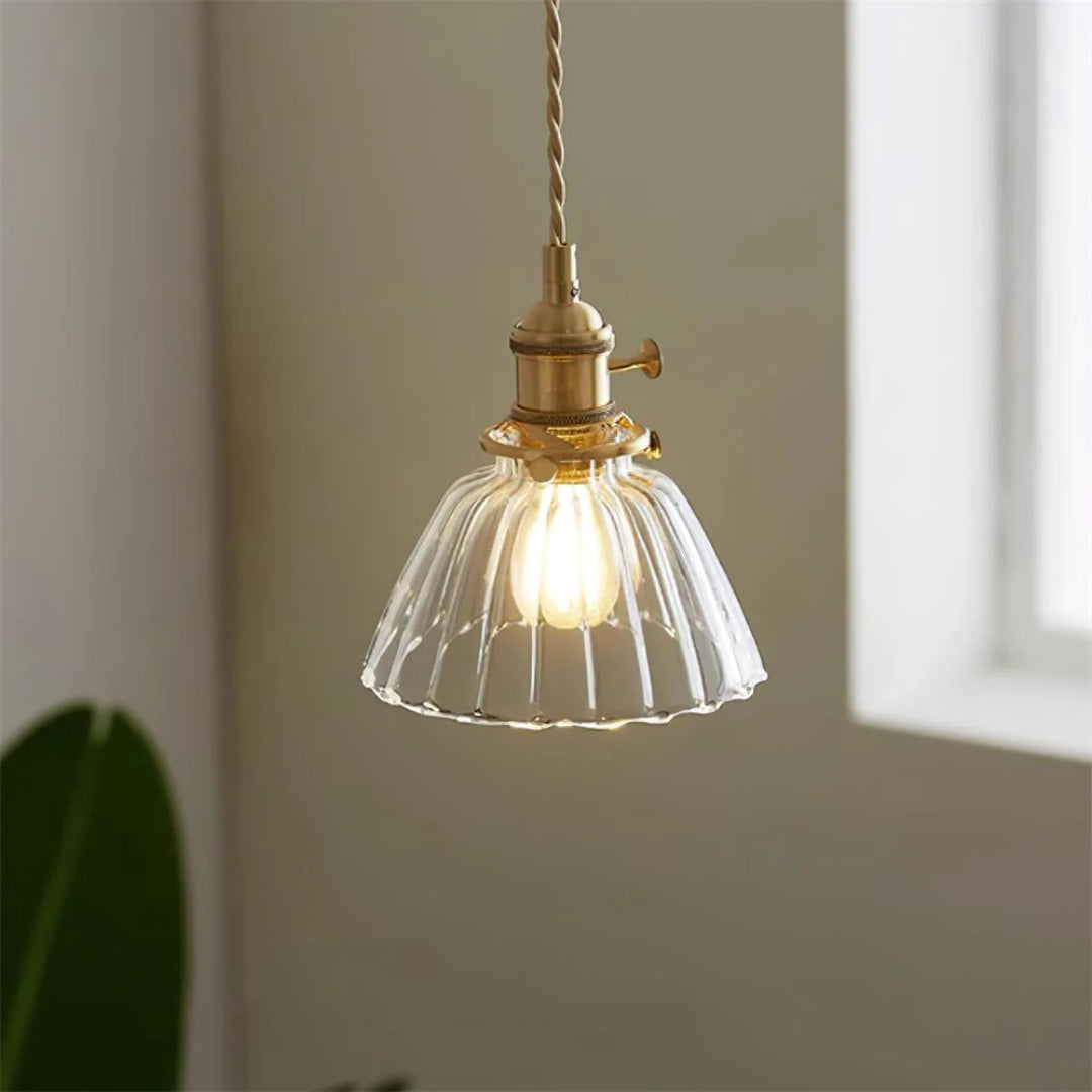 Vintage Glazen Hanglamp