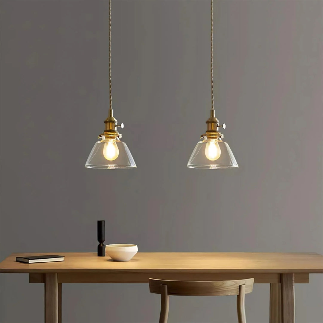 Vintage Glazen Hanglamp