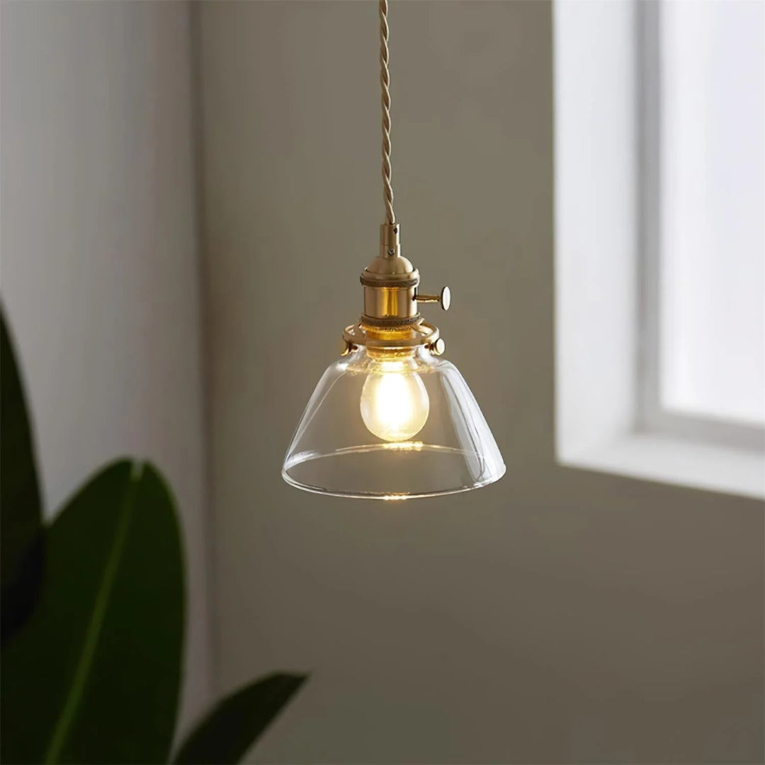 Vintage Glazen Hanglamp