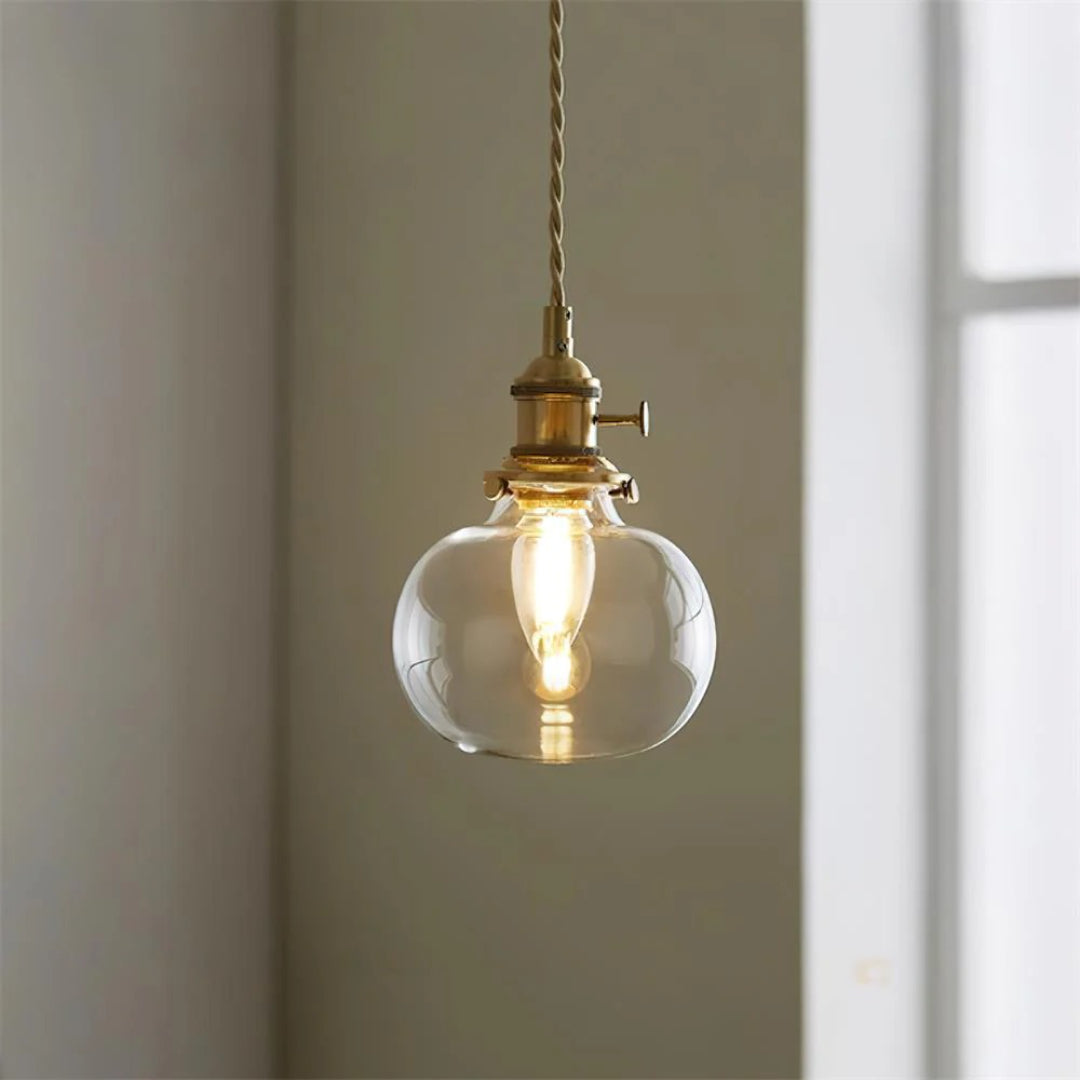 Vintage Glazen Hanglamp