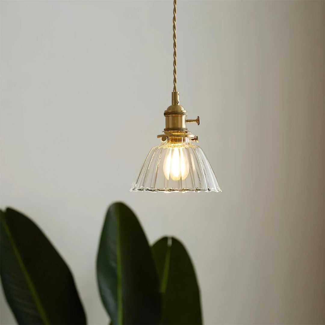 Vintage Glazen Hanglamp