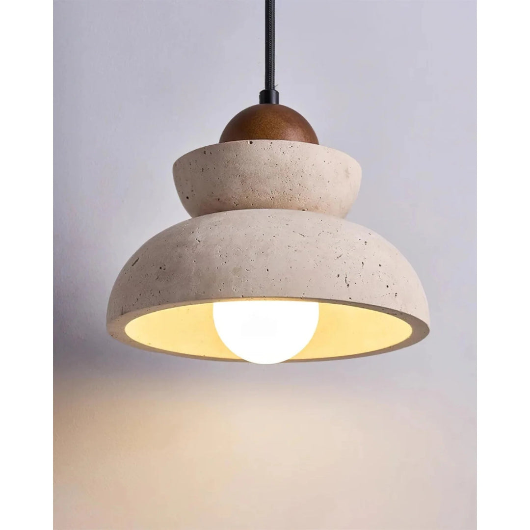 Travertin Stenen Hanglamp