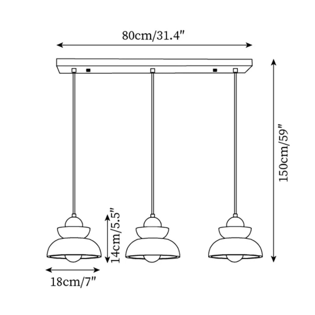 Travertin Stenen Hanglamp