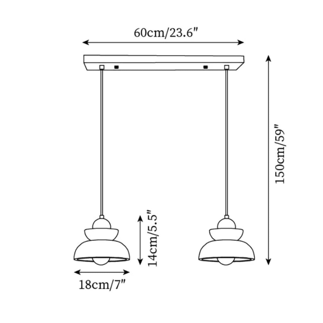 Travertin Stenen Hanglamp