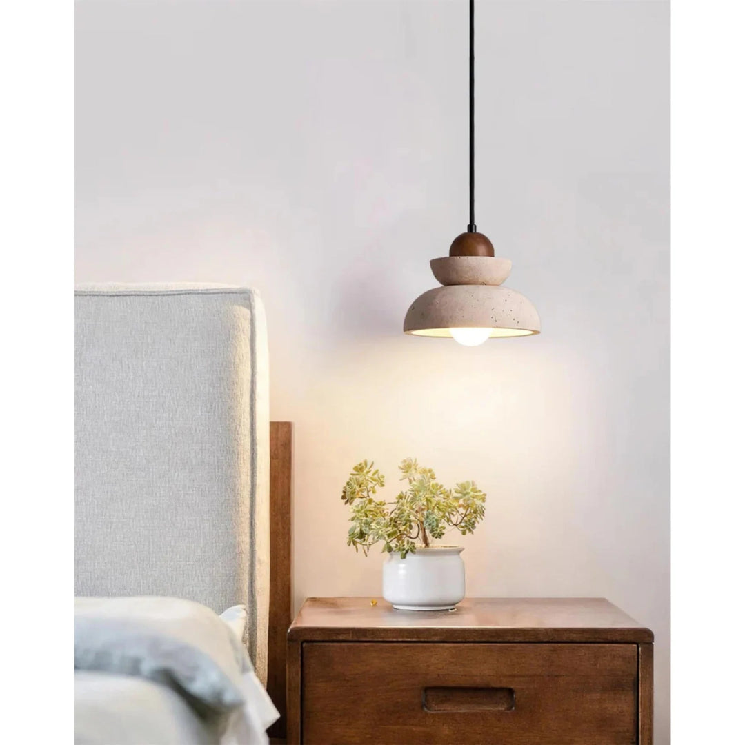 Travertin Stenen Hanglamp