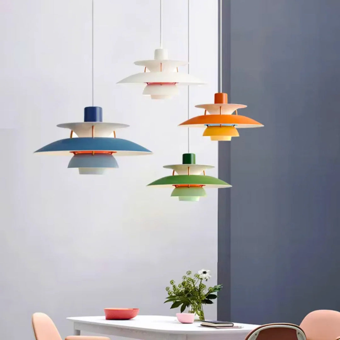 Hedendaagse Gelaagde Metalen Hanglamp