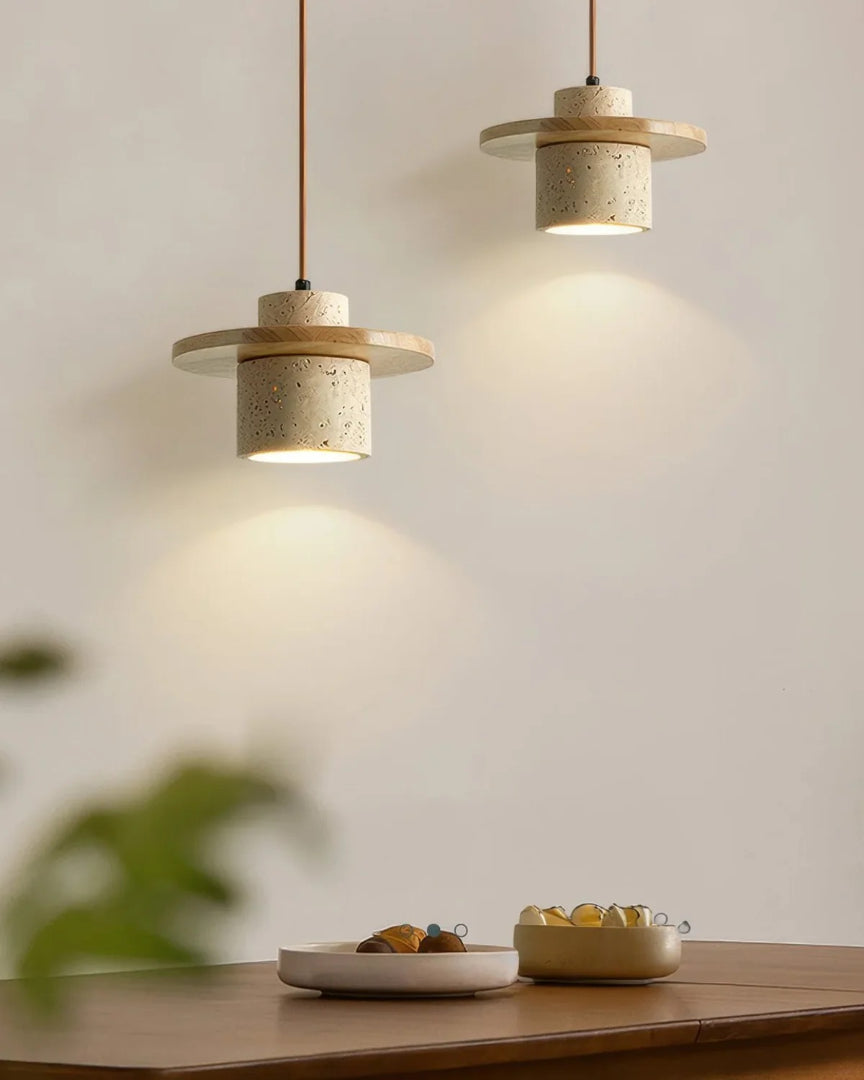 Minimalistische stenen hanglamp