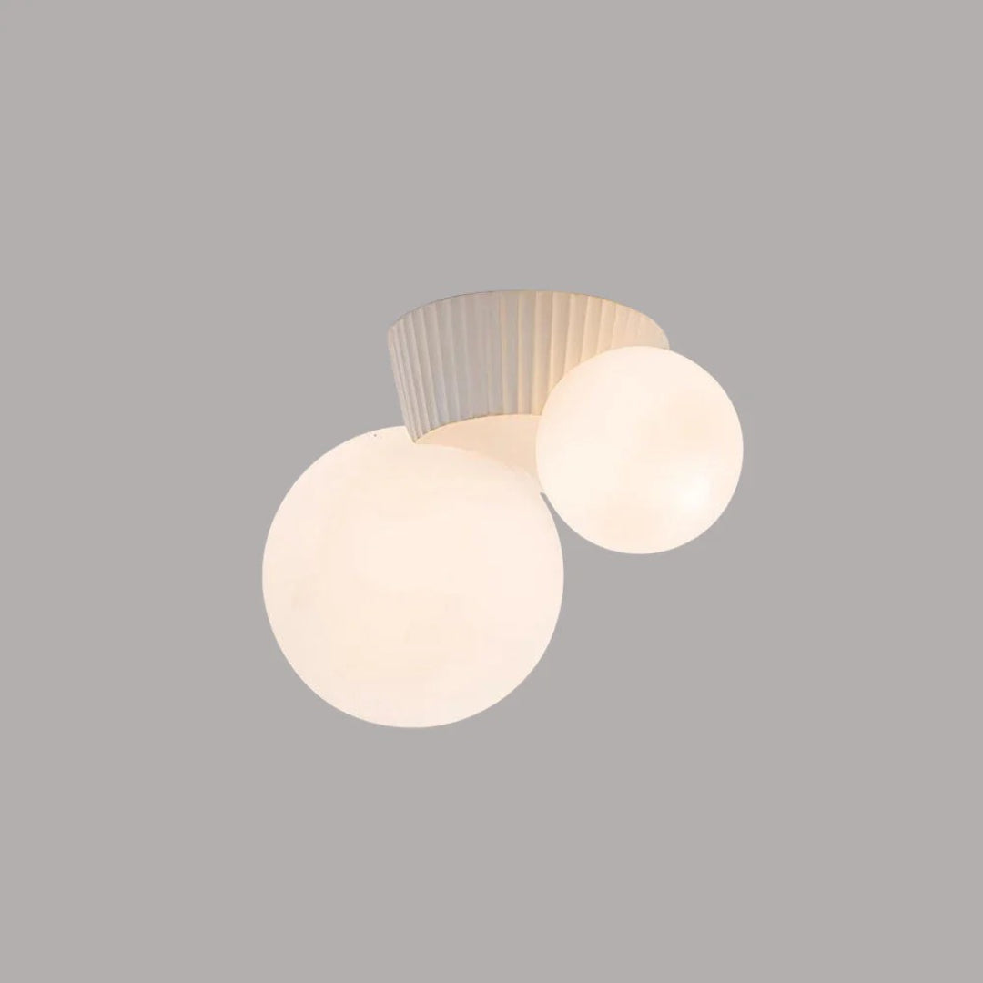 Dubbele bol plafondlamp