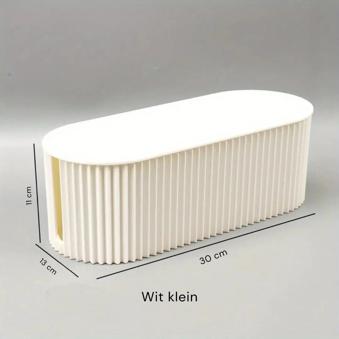 Minimalistische kunststof kabel organizer box