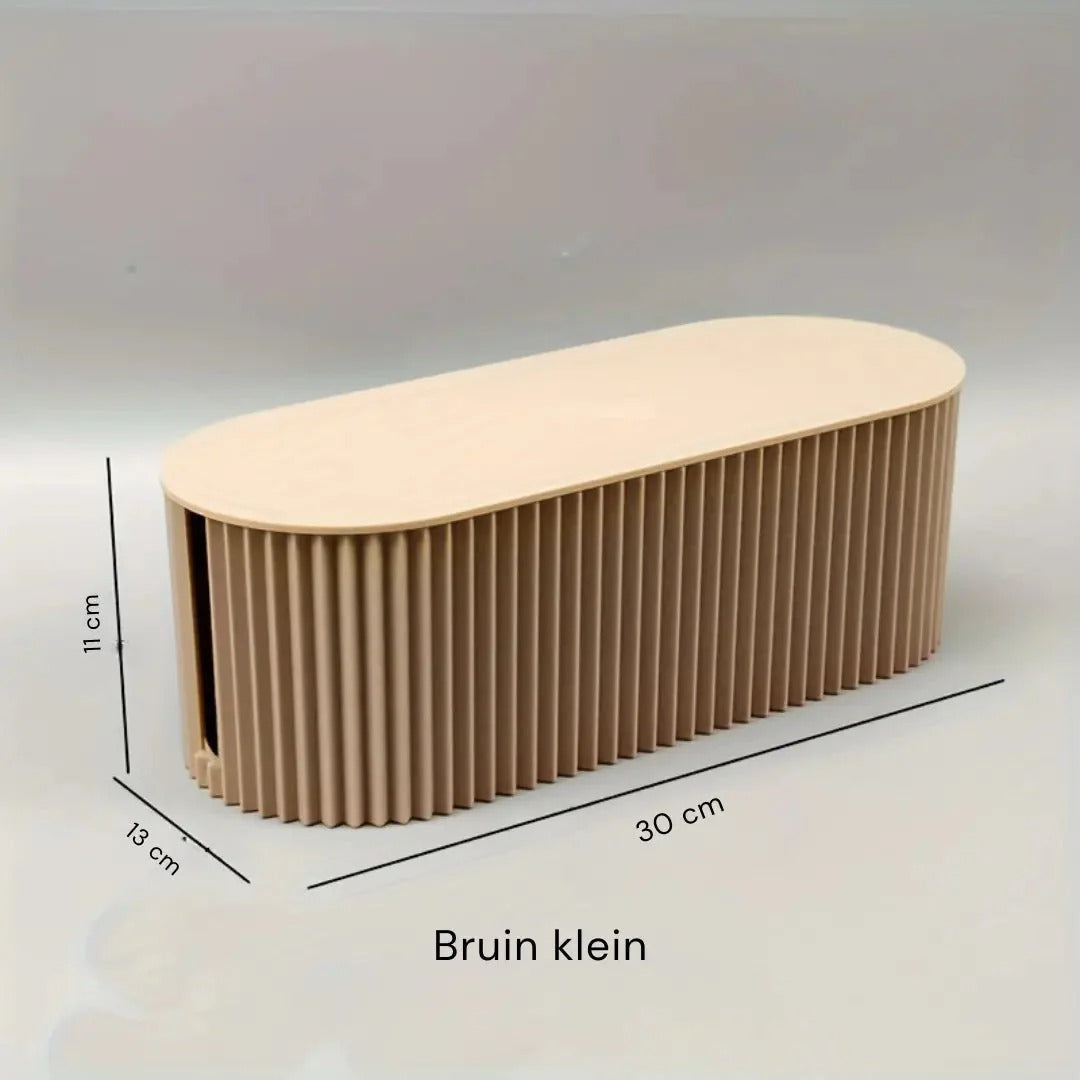 Minimalistische kunststof kabel organizer box